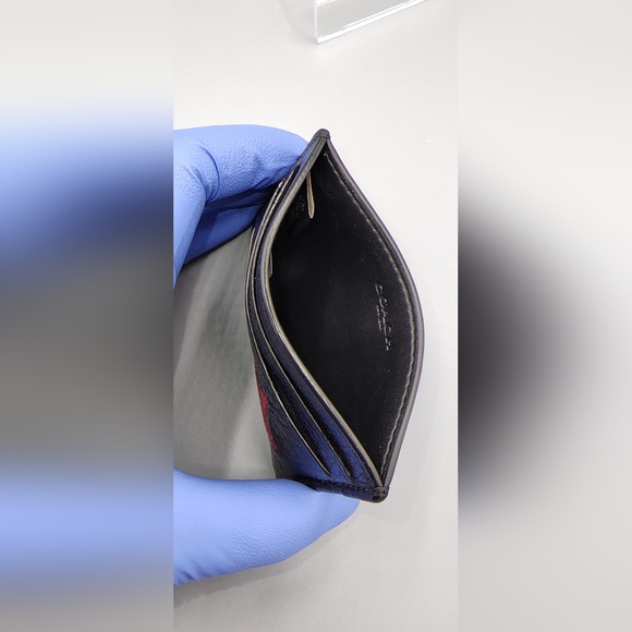 Coach Glitter Star Emoji Smiley Leather Wallet & Wristlet set -Black/pink - Picture 8 of 9